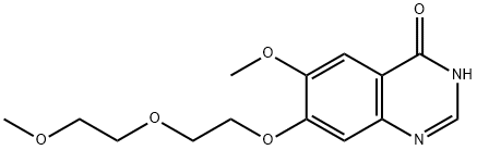 6-Methoxy-7-(2-(2-Methoxyethoxy)ethoxy)quinazolin-4(3H)-one Struktur