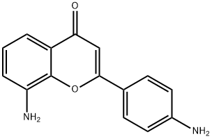 4H-1-Benzopyran-4-one,8-amino-2-(4-aminophenyl)-(9CI) Structure