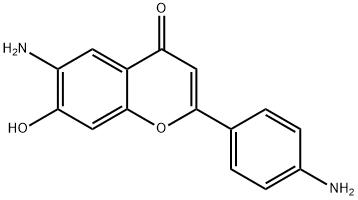4H-1-Benzopyran-4-one,6-amino-2-(4-aminophenyl)-7-hydroxy-(9CI) Struktur