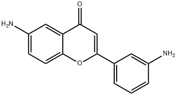 4H-1-Benzopyran-4-one,6-amino-2-(3-aminophenyl)-(9CI) Structure