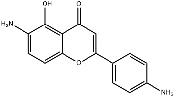 4H-1-Benzopyran-4-one,6-amino-2-(4-aminophenyl)-5-hydroxy-(9CI),199460-13-4,结构式
