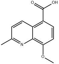 5-Quinolinecarboxylicacid,8-methoxy-2-methyl-(9CI) Struktur