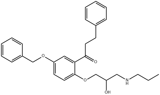 5-Benzyloxy Propafenone Struktur