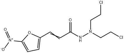 β-(5-Nitrofuran-2-yl)acrylic acid N2,N2-bis(2-chloroethyl) hydrazide 结构式