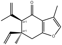表蓬莪术烯酮 结构式