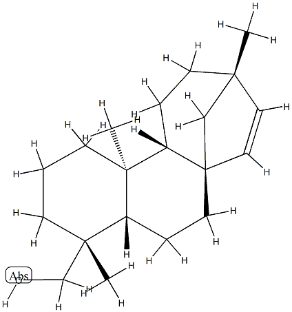 (8R,13S,5β,9β,10α)-ベイエラ-15-エン-18-オール 化学構造式