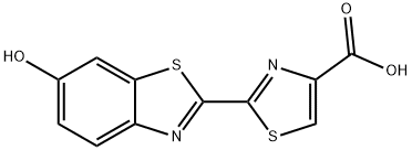 2-(6-羟基-2-苯并噻唑基)噻唑-4-羧酸 结构式