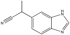 1H-Benzimidazole-5-acetonitrile,alpha-methyl-(9CI) 结构式