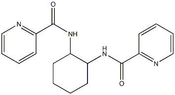(1R,2R)-(–)-1,2-Bis[(2-pyridinylcarbonyl)amino]cyclohexane
		
	 Structure