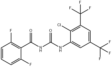 N-[[[2-Chloro-3,5-bis(trifluoromethyl)phenyl]amino]]carbonyl](2,6-difluorophenyl)formamide Struktur