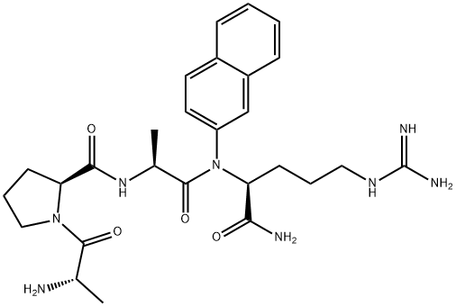 H-Ala-Pro-Ala-Arg-βNA 化学構造式