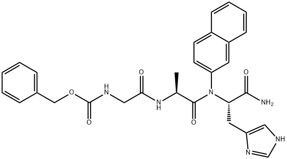 Z-GLY-ALA-HIS-ΒNA, 202001-31-8, 结构式