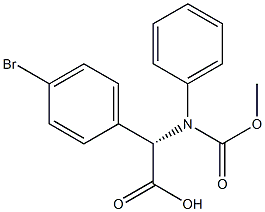 Benzeneacetic acid, 4-bromo-a-[[(phenylmethoxy)carbonyl]amino]-,(aS)- Structure