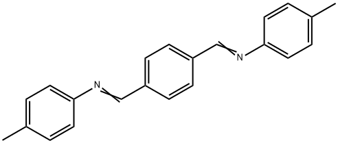 N,N'-(1,4-PHENYLENEDIMETHYLIDYNE)DI-P-TOLUIDINE Struktur