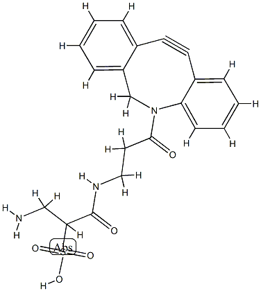 Sulfo DBCO-Amine 化学構造式