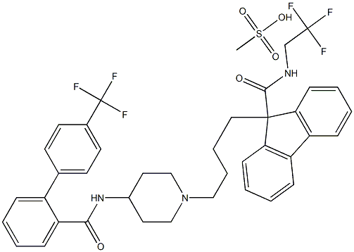 甲磺酸洛美他派, 202914-84-9, 结构式