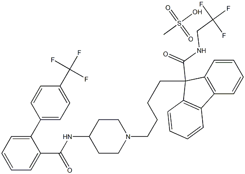 甲磺酸洛美他派 结构式