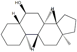 5α-アンドロスタン-6α-オール 化学構造式