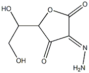 L-threo-2,3-Hexodiulosonic  acid,  -gamma--lactone,  2-hydrazone,  radical  ion(1-)  (9CI) Structure