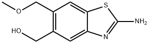 5-Benzothiazolemethanol,2-amino-6-(methoxymethyl)-(9CI) Struktur