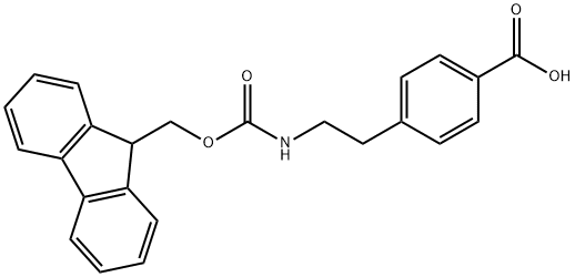 4-[2-({[(9H-芴-9-基)甲氧基]羰基}氨基)乙基]苯甲酸 结构式