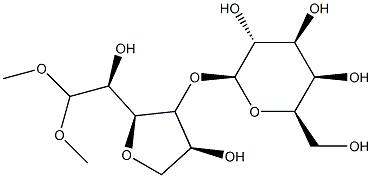 4-O-galactopyranosyl-3,6-anhydrogalactose dimethylacetal 结构式