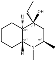 4-Quinolinol, 4alpha-ethyl-1,2,3,4,4aalpha,5,6,7,8,8abeta-decahydro-1, 2beta-dimethyl- Structure