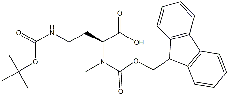 (9H-Fluoren-9-yl)MethOxy]Carbonyl N-Me-L-Daba(Boc)-OH,2044702-38-5,结构式