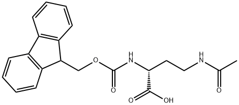 (9H-Fluoren-9-yl)MethOxy]Carbonyl D-Dab(Ac)-OH,2044709-82-0,结构式