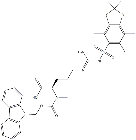FMOC-N-ME-D-ARG(PBF)-OH,2044710-57-6,结构式