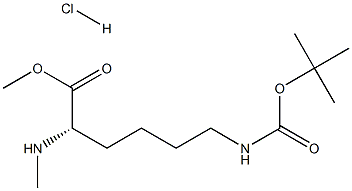 H-N-Me-Lys(Boc)-OMe·HCl 化学構造式