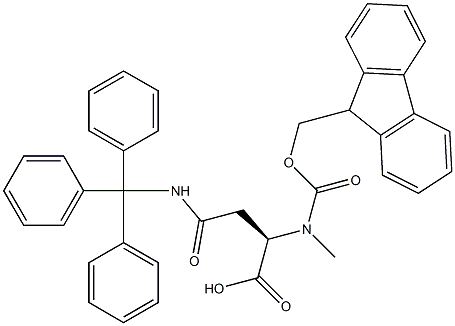 芴甲氧羰基-N-甲基-D-三苯甲基天冬酰胺,2044711-09-1,结构式
