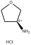 (S)-3-アミノテトラヒドロフラン塩酸塩 化学構造式