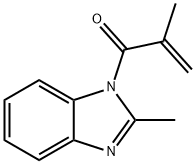 1H-Benzimidazole,2-methyl-1-(2-methyl-1-oxo-2-propenyl)-(9CI) Struktur