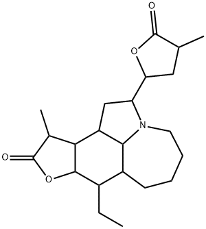 (8ξ,9ξ,10ξ,11ξ,12ξ,13ξ,14ξ)-2-(Tetrahydro-4-methyl-5-oxofuran-2-yl)stenine 结构式