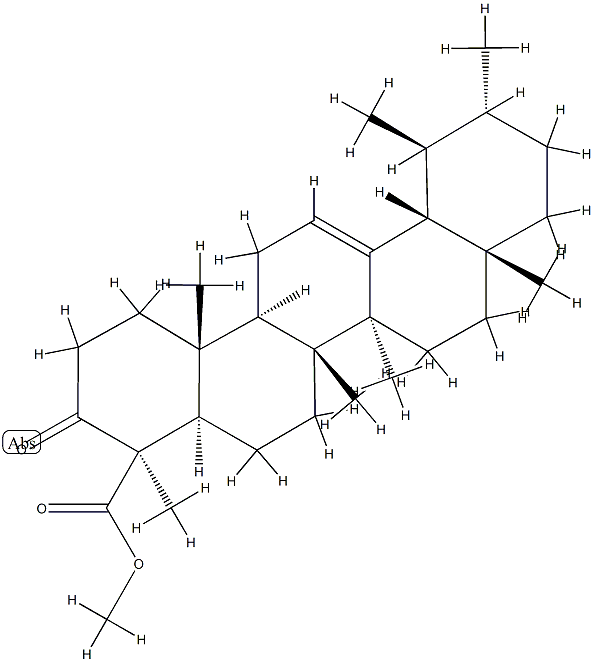 3-Keto-β-boswellic acid methyl Struktur