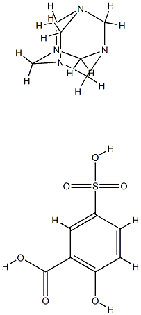 2-ヒドロキシ-5-スルホ安息香酸/1,3,5,7-テトラアザトリシクロ[3.3.1.13,7]デカン,(1:1) 化学構造式