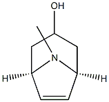 (1β,5β)-6,7-ジデヒドロトロパン-3α-オール 化学構造式