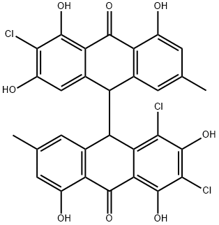 1,3,3'-Trichloroemodin bianthrone Struktur