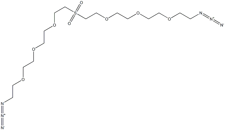 Azide-PEG3-Sulfone-PEG3-Azide Struktur