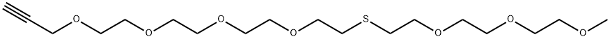 m-PEG3-S-PEG4-propargyl Structure