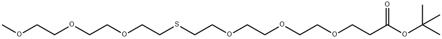 m-PEG3-S-PEG3-t-butyl ester Struktur