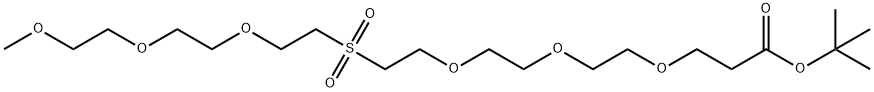 m-PEG3-Sulfone-PEG3-t-butyl ester Structure