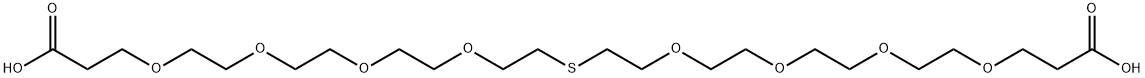 Acid-PEG4-S-PEG4-Acid Structure