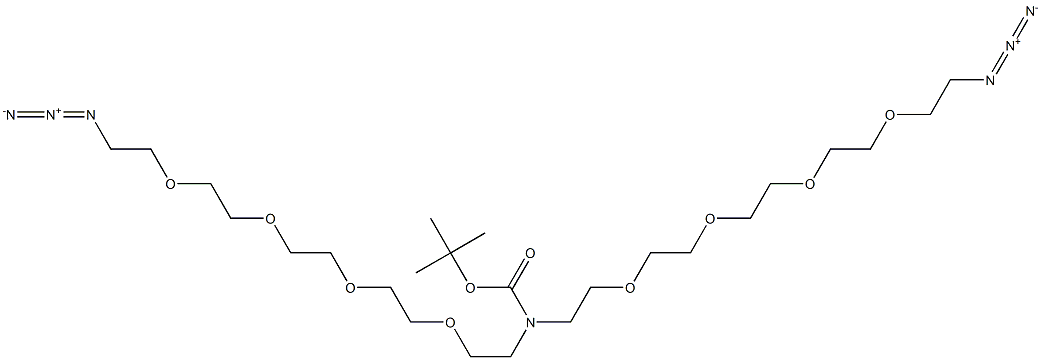 N-Boc-N-bis(PEG4-azide) Structure