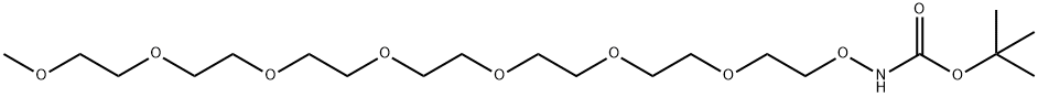 t-Boc-Aminooxy-PEG7-methane Struktur