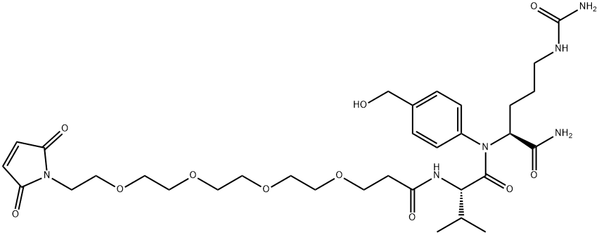 Mal-PEG4-Val-Cit-PAB-OH, 2055041-39-7, 结构式