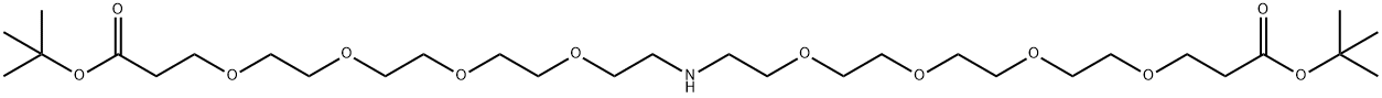 NH-(PEG4-t-butyl ester)2 Struktur