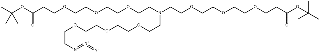 N-(叠氮-三聚乙二醇)-N-BIS(三聚乙二醇-叔丁酯), 2055042-56-1, 结构式
