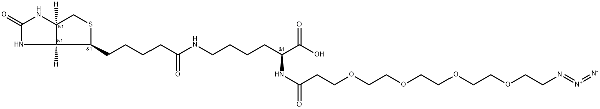 N-(Azido-PEG4)-Biocytin,2055042-70-9,结构式
